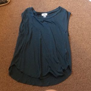 Dark turquoise muscle top